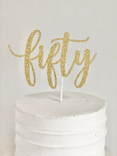 Load image into Gallery viewer, "fifty" Cake Topper