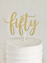Load image into Gallery viewer, &quot;fifty&quot; Cake Topper
